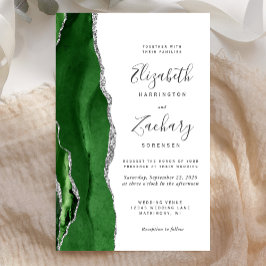 Budget Jägergrün Silber Achat Hochzeit