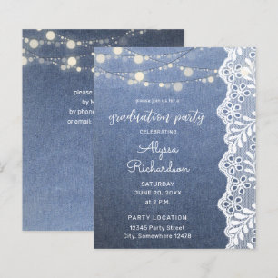 Budget Jean Lace String Lights Graduation Party
