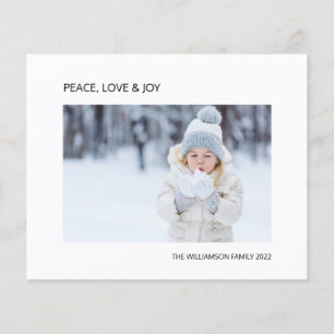 Budget JoPeace Liebe Foto Weihnachtskarte
