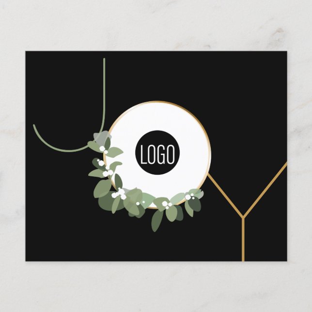 Budget Joy Business Logo Happy Holidays Corporate (Vorderseite)