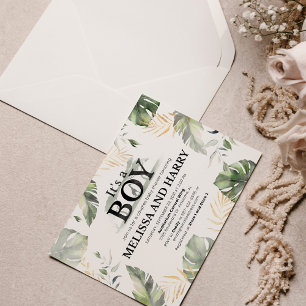 Budget Jungle Safari Giraffe Couple Baby Dusche Mitteilungskarte