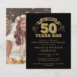 Budget Just Married 50 Jahre Foto Einladung
