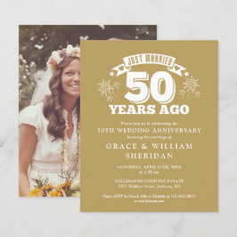 Budget Just Married 50 Jahre Foto Einladung