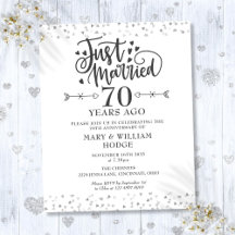 Budget-Just-Married-70.-Jubiläums-Einladung