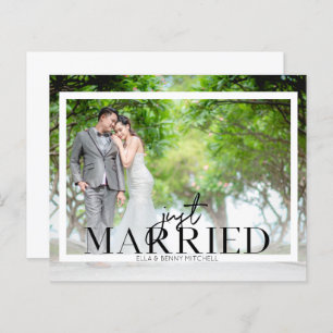 Budget Just Married Fra Foto Hochzeitsankündigung