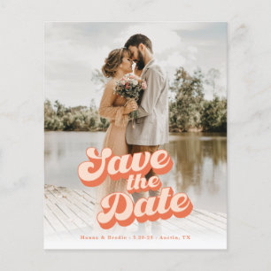 Budget Just Peachy Hochzeit Save-the-Date Flyer