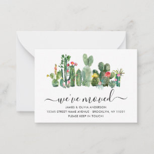 Budget Kaktus Wir haben neue Zuhause Moving Card ü Mitteilungskarte