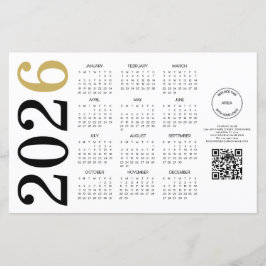 Budget Kalender 2024 Logos QR-Code Glück Neues Jah