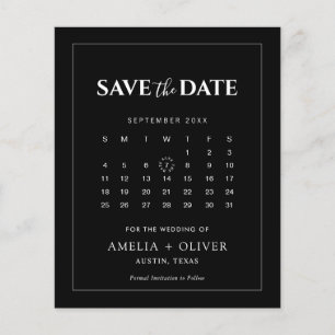 Budget-Kalender Modern Minimalistisch Termin merke Flyer