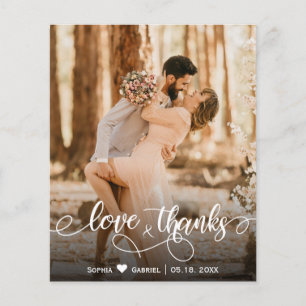 Budget Kalligrafie Script Hochzeit Liebe und Dank
