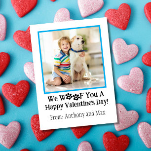 Budget Kinder Hund Foto Klassenzimmer Valentinstag Mitteilungskarte