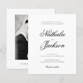 BUDGET Klassische Elegante Skript-Foto-Hochzeit