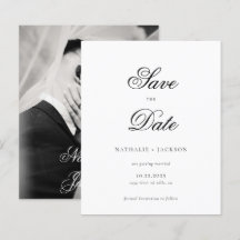 BUDGET Klassisches Schriftfoto Hochzeit Termin vor