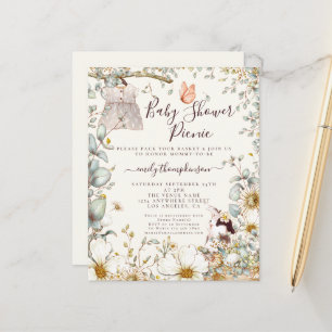 Budget Kleid Mädchen Babyparty Picknick Einladung