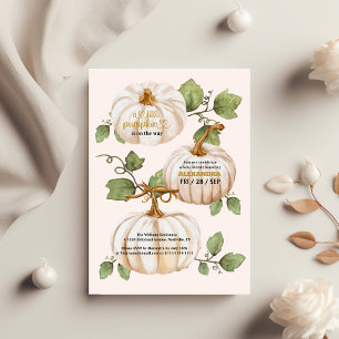 Budget Kleine Kürbis Wasserfarbendusche Flyer