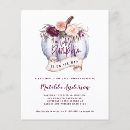 Budget Kleine Kürbisfallen Baby Dusche Einladung