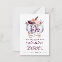 Budget Kleine Kürbisfallen Baby Dusche Einladung