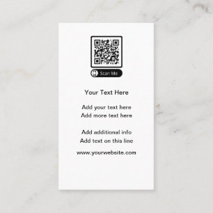 Budget Kleine QR-Code-Visitenkarten Telefonnummerkarte