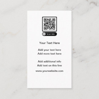 Budget Kleine QR-Code-Visitenkarten Telefonnummerkarte