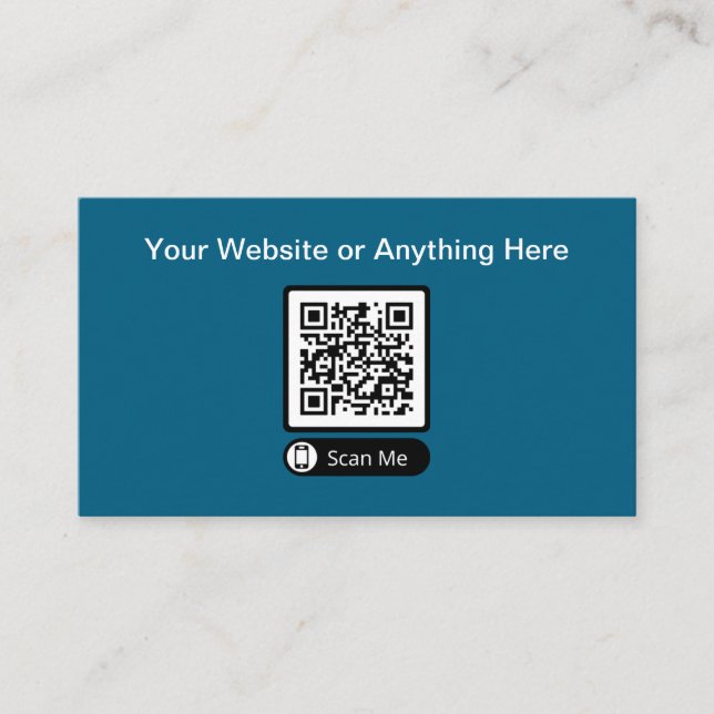 Budget Kleine QR-Code-Visitenkarten Telefonnummerkarte (Vorderseite)
