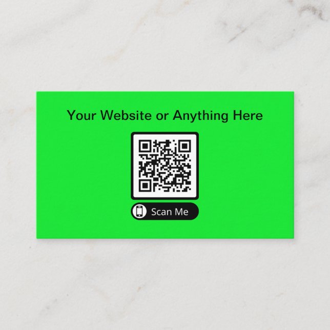 Budget Kleine QR-Code-Visitenkarten Telefonnummerkarte (Vorderseite)