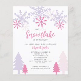 Budget Kleine Snowflake Babydusche Winter