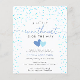 Budget Kleine Sweetheart Babydusche Einladung Flye Flyer