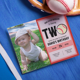 Budget Kleiner Slugger Baseball Foto 2. Geburtstag
