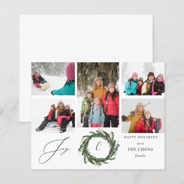 Budget Kranz Monogramm Freude 5 Foto (Vorne/Hinten)
