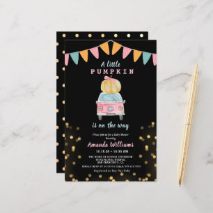 Budget Kürbis Gold Punkte Auto Babyparty