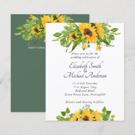 Budget Land Sonnenblumen Einladungen Hochzeiten