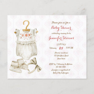 Budget Landhausstil vintage Babykleidung Babyparty