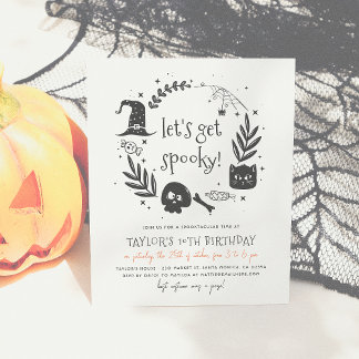 Budget Lasst uns lustige Halloween Geburtstagspart