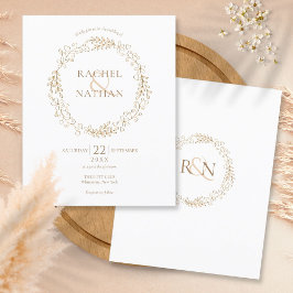 Budget Laurel Garland Wedding Einladung