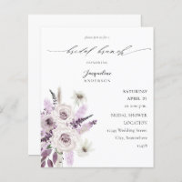 Budget Lavendel Lila Floral Bridal Brunch