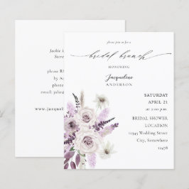 Budget Lavendel Lila Floral Bridal Brunch