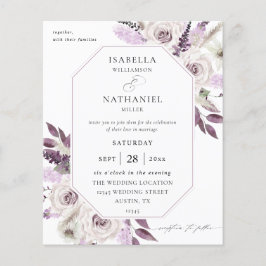 Budget Lavendel Lila Floral Flyer