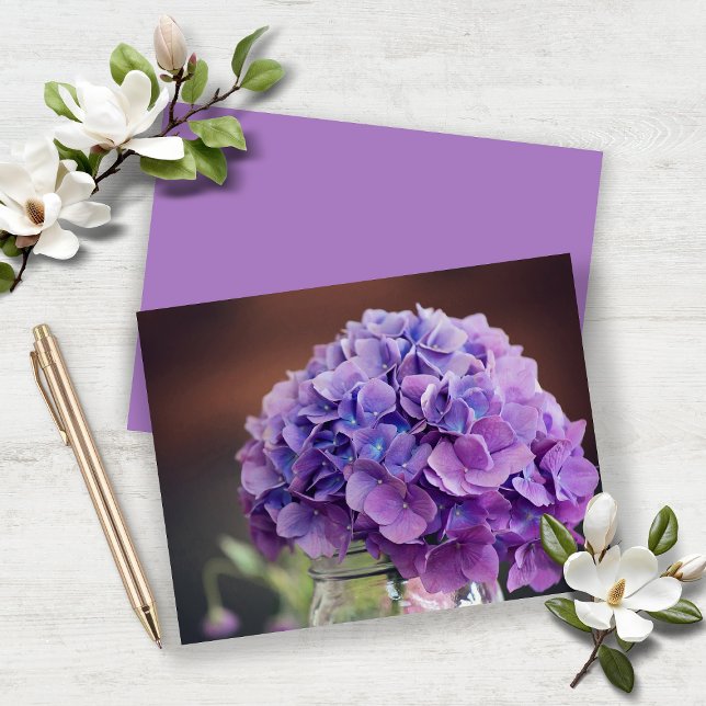 Budget Lavender Lila Hydrangea (Budget Lavender Purple Hydrangea Cards)