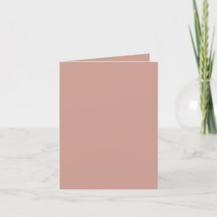 BUDGET Leicht Terrakotta Monochrom HOCHZEIT Dankeskarte