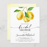 Budget Lemon Fruit Bridal Dusche Einladung