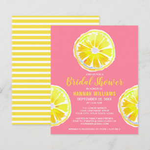 Budget Lemon Slices Bridal Dusche Einladung