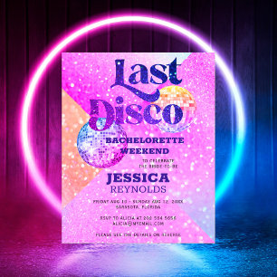 Budget Letzte Disco Junggesellinnen-Abschiedswoche Flyer