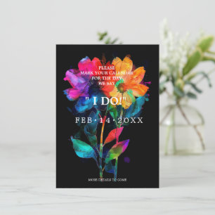 Budget🌈 LGBTQ Blüten und Stolz Save The Date