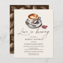 Budget Liebe ist Breffee Brautparty Einladung