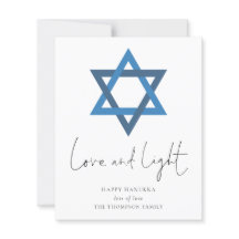 Budget Liebe Light Star der David Hanukkah Card