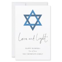 Budget Liebe Light Star der David Hanukkah Card