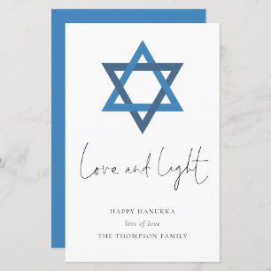 Budget Liebe Light Star der David Hanukkah Card