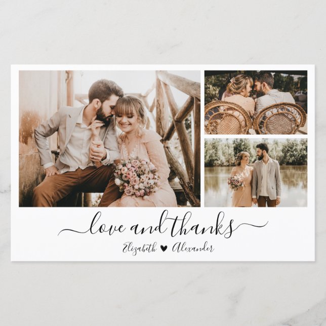 Budget Liebe und danke für Ihr Dankeschön Papier (Vorderseite)