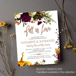 Budget Liebespaar chic Hochzeitseinladung Flyer