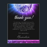 Budget Lila 60. Geburtstagsparty Disco Ball Card Flyer<br><div class="desc">Mit unserer Lila Disco 60. Geburtstags Dankeschön-Karte. Diese Karte erfasst die Essenz der Diskothek, indem sie eine Touch Retro-Glamour und Nostalgie zu Ihren Ausdruck der Wertschätzung. In einem lebendigen Farbton von lila, dieses Dankeschön-Karte strahlt Energie und Stil aus. Die Disco-Ball-Grafik erinnert an die Diskothek, die an Tanzböden erinnert, die von...</div>